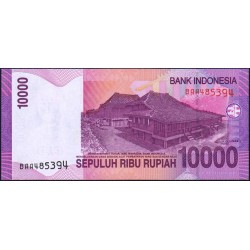 Indonésie - Pick 143a - 10'000 rupiah - Série BAA - 2005/2005 - Etat : NEUF