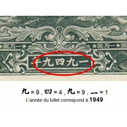 Chine - Banque Populaire - Pick 854_1 - 10'000 yüan - Série III I II - 1949 - Etat : SUP