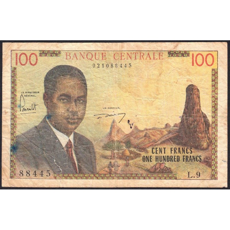 Cameroun - Pick 10 - 100 francs - Série L.9 - 1962 - Etat : TB
