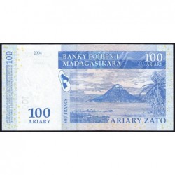 Madagascar - Pick 86b - 100 ariary - 500 francs - Série B V - 2004 (2007) - Etat : NEUF