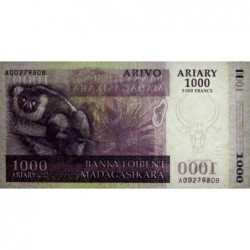 Madagascar - Pick 89a - 1'000 ariary / 5'000 francs - Série A B - 2004 - Etat : NEUF