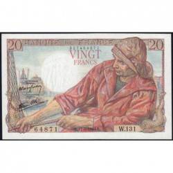 F 13-09 - 17/05/1944 - 20 francs - Pêcheur - Série W.131  (remplacement) - Etat : NEUF