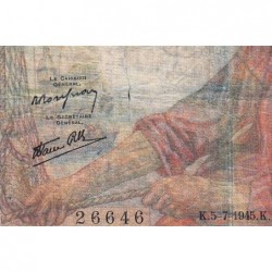 F 13-10 - 05/07/1945 - 20 francs - Pêcheur - Série M.145 - Etat : B