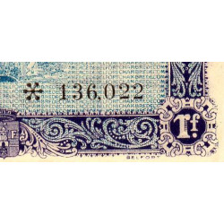 Belfort - Pirot 23-60 - 1 franc - Série C - 12/10/1921 - Etat : NEUF