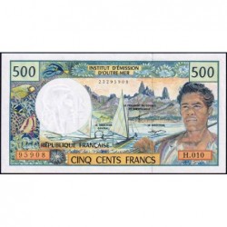 Territoire Français du Pacifique - Pick 1d - 500 francs - Série H.010 - 2001 - Etat : SPL