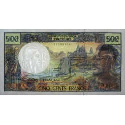 Territoire Français du Pacifique - Pick 1d - 500 francs - Série H.010 - 2001 - Etat : SPL