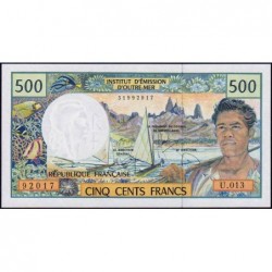 Territoire Français du Pacifique - Pick 1f - 500 francs - Série U.013 - 2008 - Etat : NEUF