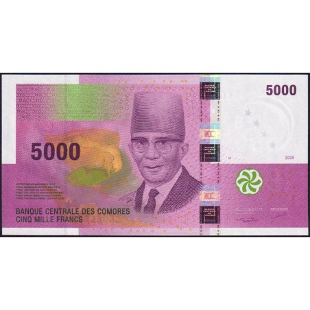 Comores - Pick 18a - 5'000 francs - Série C - 2006 - Etat : NEUF