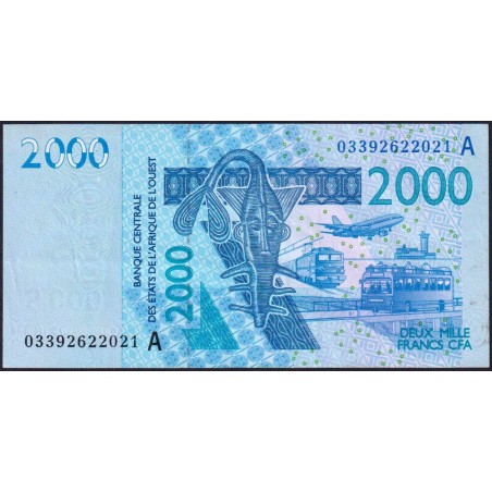 Côte d'Ivoire - Pick 116Aa - 2'000 francs - 2003 - Etat : SUP