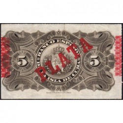 Cuba - Pick 48b - 5 pesos - Série F - 15/05/1896 - Etat : TTB