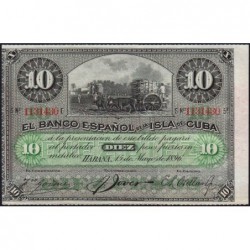 Cuba - Pick 49d_2 - 10 pesos - Série E - 15/05/1896 - Etat : pr.NEUF