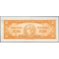 Cuba - Pick 81b - 50 pesos - Série B A - 1958 - Etat : pr.NEUF