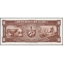 Cuba - Pick 88c - 10 pesos - Série B B - 1960 - Etat : pr.NEUF