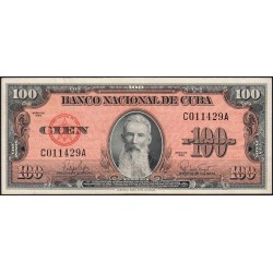 Cuba - Pick 93a - 100 pesos - Série C A - 1959 - Etat : TTB+