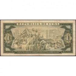 Cuba - Pick 94a - 1 peso - Série G 63 - 1961 - Etat : TTB-