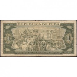 Cuba - Pick 94c - 1 peso - Série R 78 - 1965 - Etat : TB