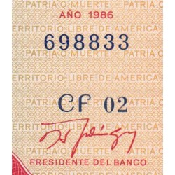 Cuba - Pick 107a_4 - 3 pesos - Série CF 02 - 1986 - Etat : NEUF
