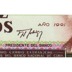 Cuba - Pick 109a - 10 pesos - Série DA 01 - 1991 - Etat : NEUF