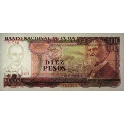 Cuba - Pick 109a - 10 pesos - Série DB 03 - 1991 - Etat : NEUF