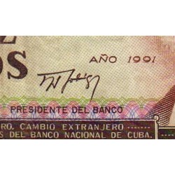Cuba - Pick 109a - 10 pesos - Série DB 18 - 1991 - Etat : TB