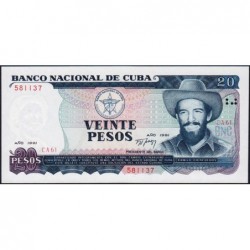 Cuba - Pick 110a - 20 pesos - Série CA 61 - 1991 - Etat : NEUF
