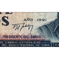 Cuba - Pick 110a - 20 pesos - Série CA 62 - 1991 - Etat : TB-