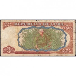 Cuba - Pick 113 - 3 pesos - Série CA 08 - 1995 - Etat : B-