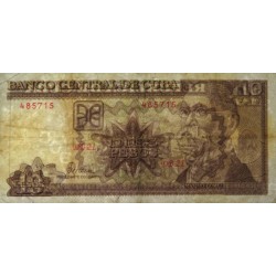 Cuba - Pick 117b - 10 pesos - Série DB-21 - 1998 - Etat : TB