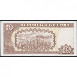 Cuba - Pick 117d - 10 pesos - Série DD-28 - 2001 - Etat : SPL