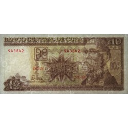 Cuba - Pick 117d - 10 pesos - Série DD-28 - 2001 - Etat : SPL