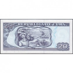 Cuba - Pick 122b - 20 pesos - Série CH-10 - 2005 - Etat : pr.NEUF