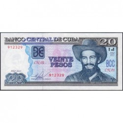 Cuba - Pick 122h - 20 pesos - Série CN-01 - 2013 - Etat : NEUF