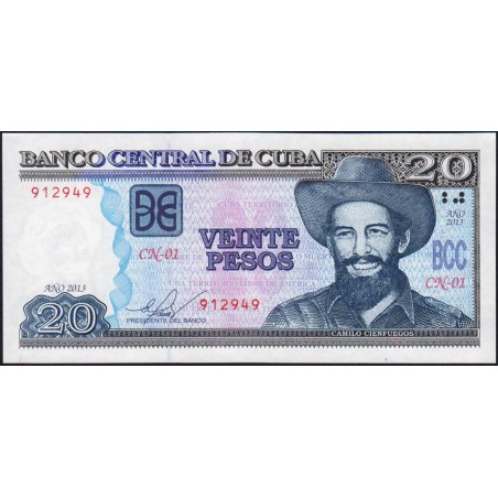 Cuba - Pick 122h - 20 pesos - Série CN-01 - 2013 - Etat : NEUF