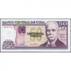 Cuba - Pick 123h - 50 pesos - Série BK-03 - 2013 - Etat : pr.NEUF