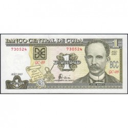 Cuba - Pick 125 - 1 peso - Série GC-09 - 2003 - Commémoratif - Etat : pr.NEUF