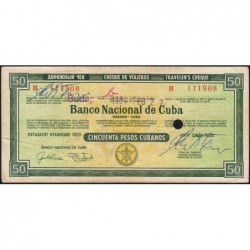 Cuba - Chèque de voyage - Banco Nacional de Cuba - 50 pesos - 1984 - Etat : TTB