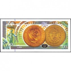 Cuba - 5 pesos or - Centenaire premières monnaies cubaines - 2015 - Etat : NEUF