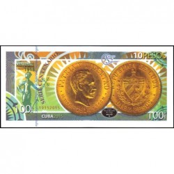 Cuba - 10 pesos or - Centenaire premières monnaies cubaines - 2015 - Etat : NEUF
