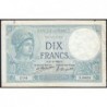 F 06-06 - 17/11/1922 - 10 francs - Minerve - Série X.9655 - Etat : TTB-