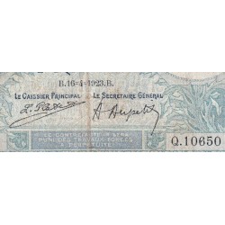 F 06-07 - 16/04/1923 - 10 francs - Minerve - Série Q.10650 - Etat : B+