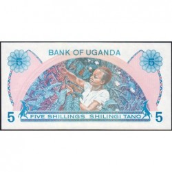Ouganda - Pick 5A - 5 shillings - Série A/14 - 1977 - Etat : NEUF