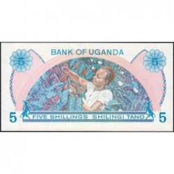 Ouganda - Pick 5A - 5 shillings - Série A/30 - 1977 - Etat : NEUF