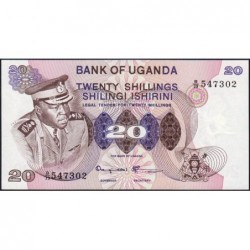 Ouganda - Pick 7c - 20 shillings - Série C/4 - 1985 - Etat : NEUF