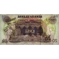 Ouganda - Pick 7c - 20 shillings - Série B/39 - 1977 - Etat : NEUF