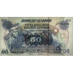Ouganda - Pick 8c - 50 shillings - Série C/50 - 1977 - Etat : NEUF