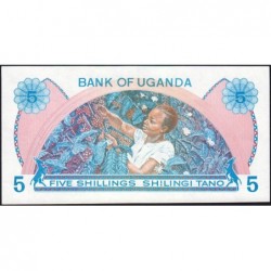 Ouganda - Pick 10 - 5 shillings - Série A/83 - 1979 - Etat : NEUF