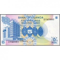Ouganda - Pick 10 - 5 shillings - Série A/90 - 1979 - Etat : NEUF