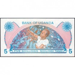 Ouganda - Pick 10 - 5 shillings - Série A/90 - 1979 - Etat : NEUF