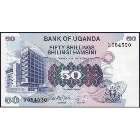 Ouganda - Pick 13b - 50 shillings - Série C/90 - 1979 - Etat : NEUF