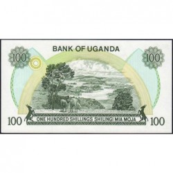Ouganda - Pick 14a - 100 shillings - Série D/83 - 1979 - Etat : NEUF